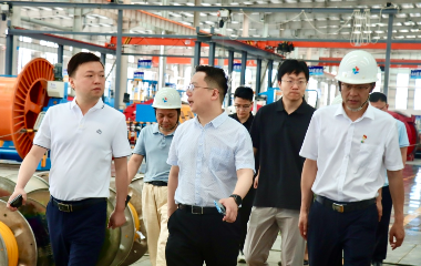 國家開發(fā)銀行四川分行領(lǐng)導(dǎo)一行來訪遠(yuǎn)東電纜（宜賓）調(diào)研